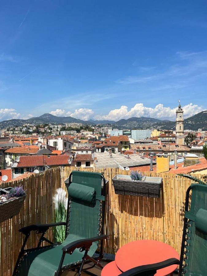 La Croix - F3, Terrasse Vue Panoramique, Vieux-Nice Old Town And Terrace Luaran gambar