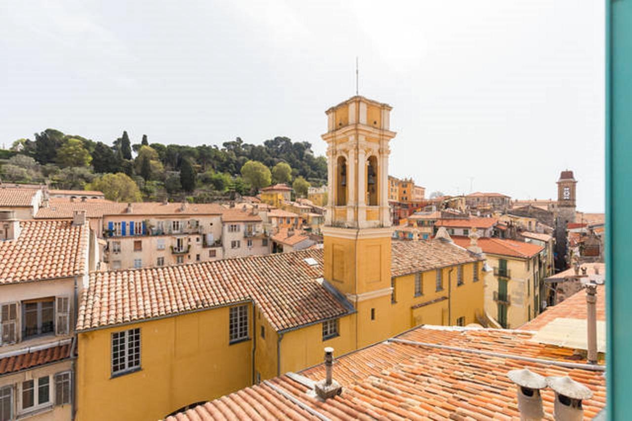 La Croix - F3, Terrasse Vue Panoramique, Vieux-Nice Old Town And Terrace Luaran gambar