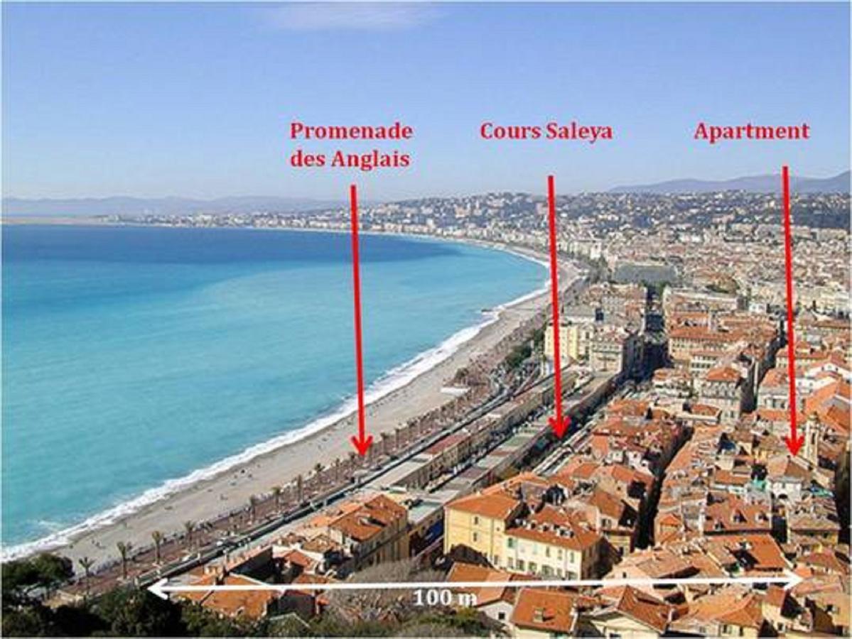 La Croix - F3, Terrasse Vue Panoramique, Vieux-Nice Old Town And Terrace Luaran gambar